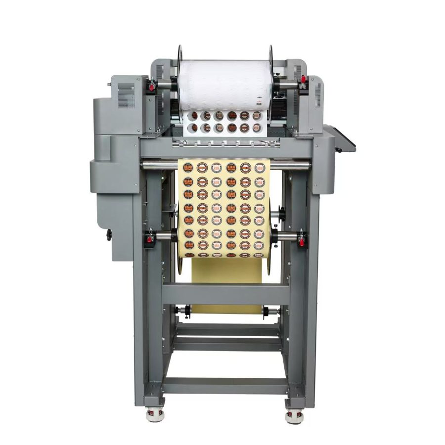 adhesive bopp pet pet pvc sticker rolls die cutting machine