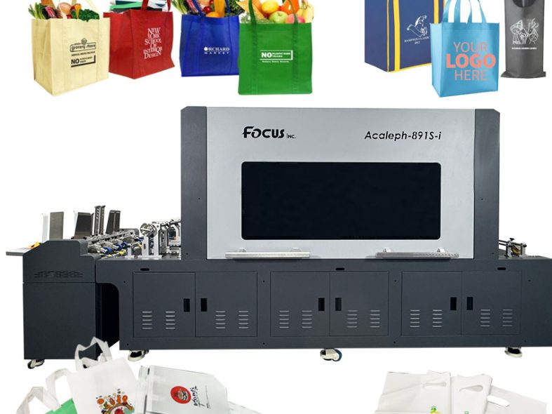 UV Single Pass Printing for Non Woven Bags - Focusinc industrial non woven bag printing machine
