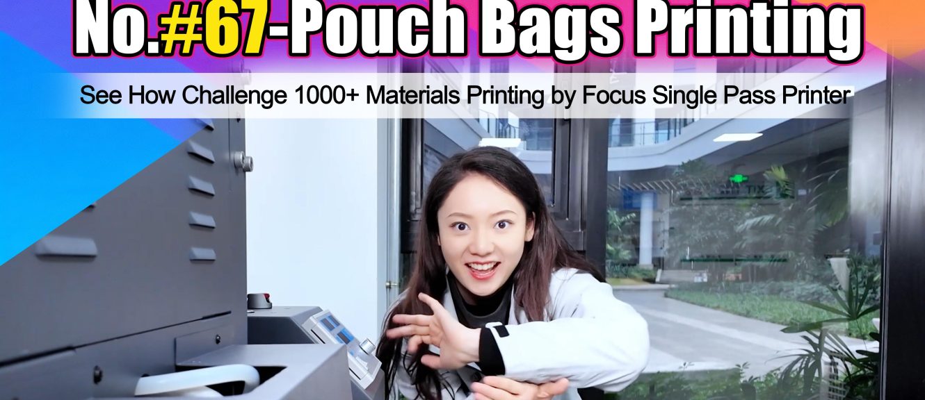 uv single pass printer for pouch bag printing application