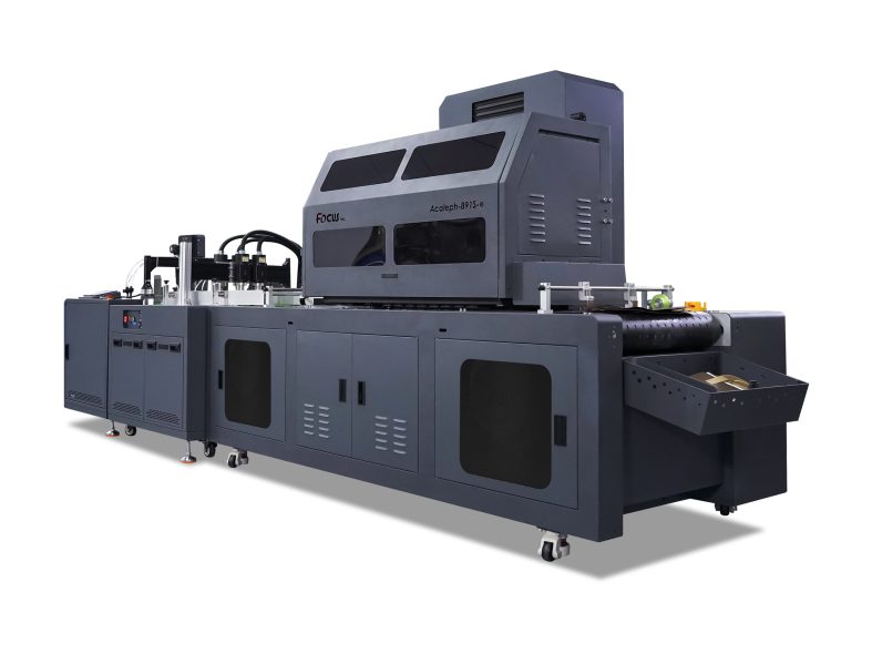 uv single pass digital inkjet printing machine for fast printing production, FocusInc Acaleph-891S E model