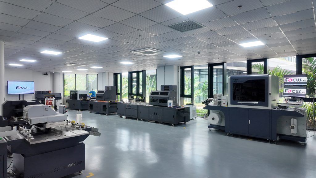 printer factory single pass printer showroom