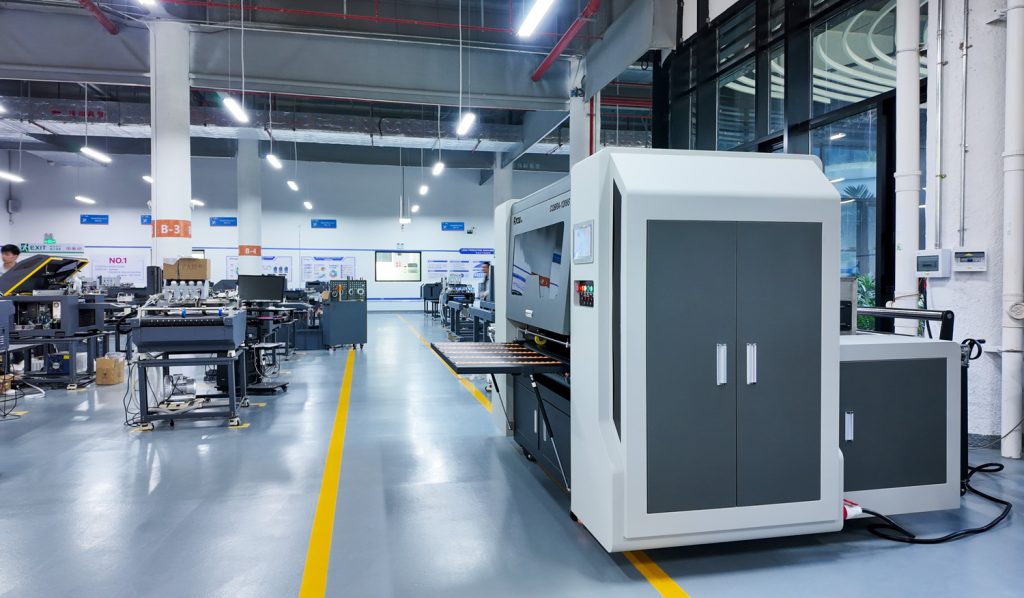 COBRA-1209S Single Pass Corrugated Printers Ready for Shipment, FocusInc Finished Goods Warehouse