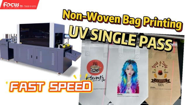 Focusinc Acaleph-891S UV Single Pass Printer for Non-Woven Bag Mass Printing Production