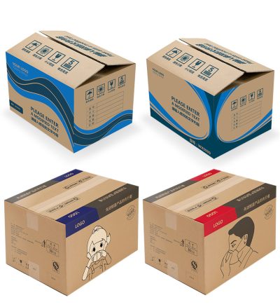COBRA-1209S Corrugated Carton Printing Samples, Various Size Box Printing Effects by Single Pass Printer