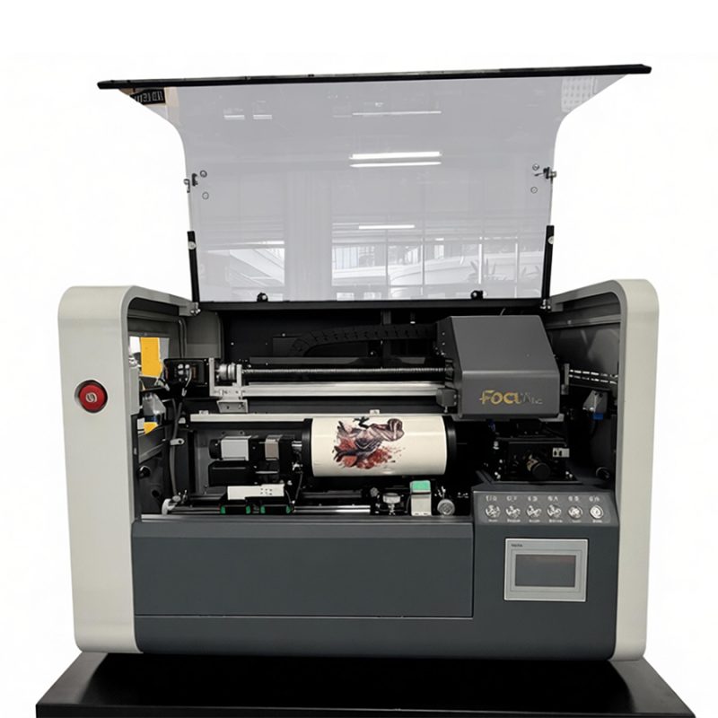 New Focusinc desktop UV printer for original bottle and small-batch custom printing