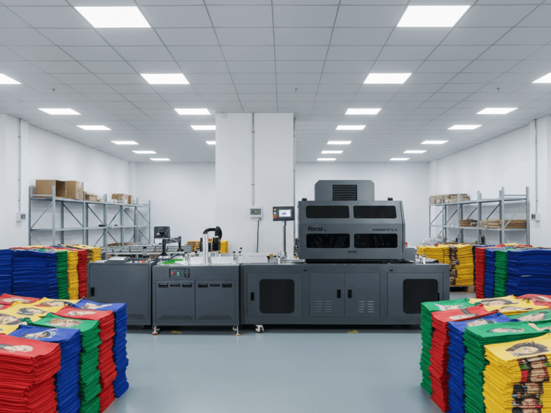 Workflow comparison between traditional production and digital printing for packaging factories
