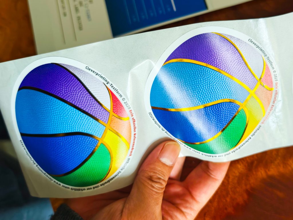 label printer printing labels sticker samples