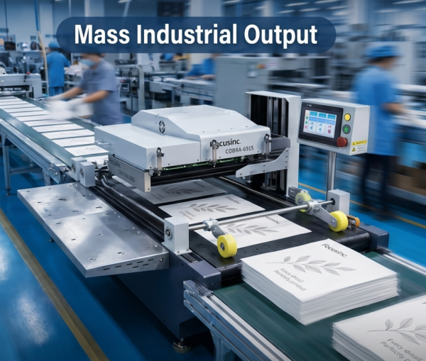  Modern industrial single pass inkjet printer for flexible packaging and label printing
