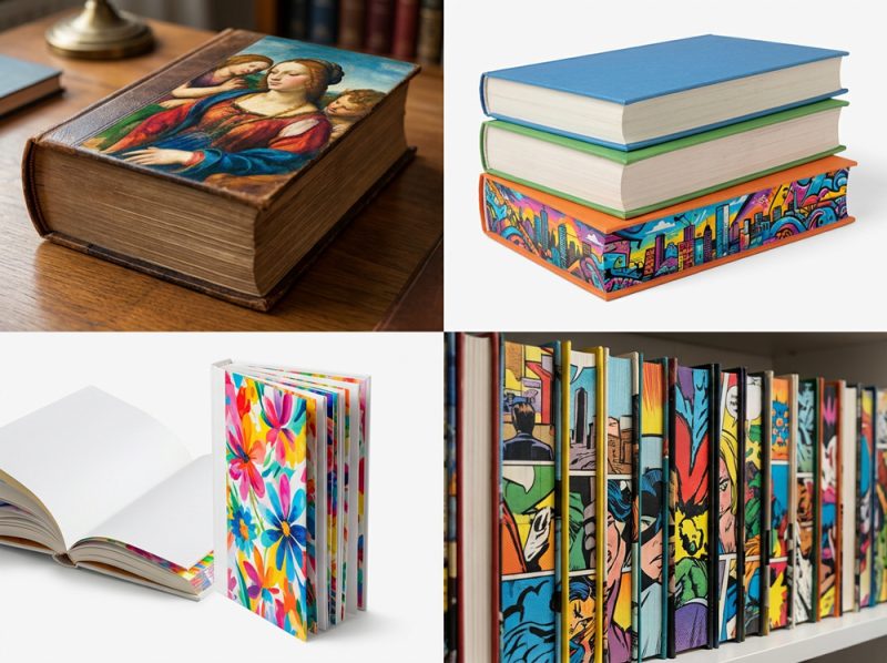 notebook book edges personalization printing samples
