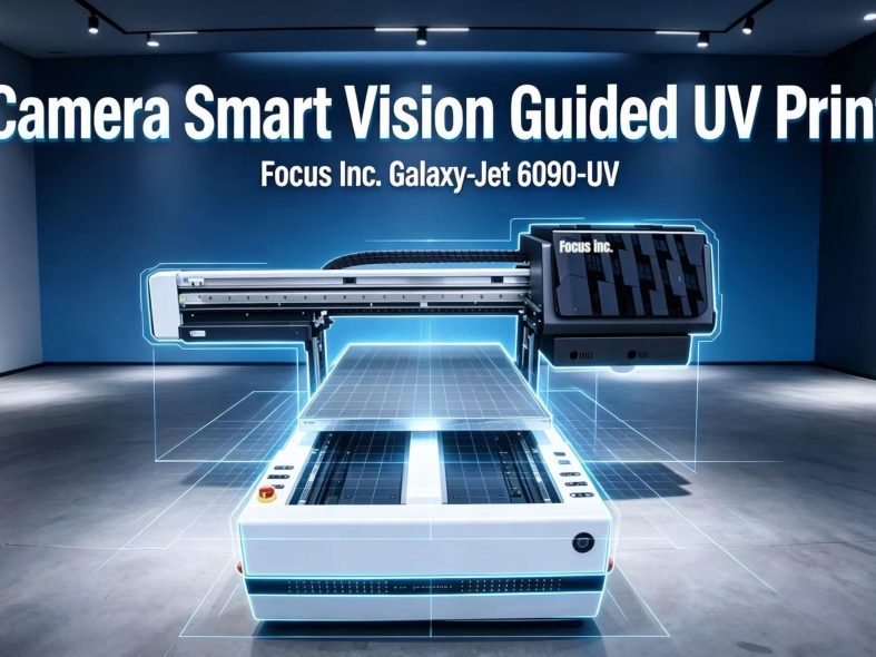 6090 uv flatbed digital printer with AI CCD camera smart location function