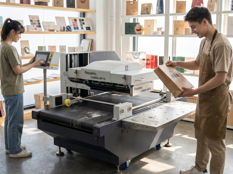 Cost-effective single pass printer running in Southeast Asia packaging processing plant