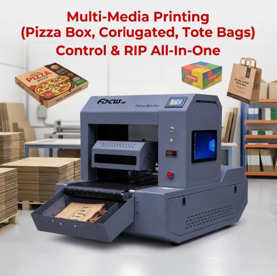 single pass digital printer for printing on paper bags, box, pizza box printing businesss