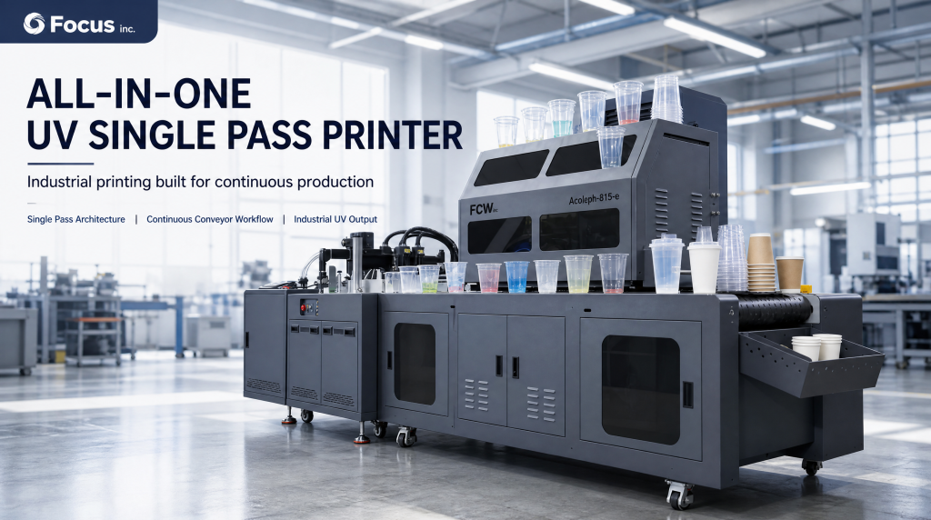 all in one printer, two angel printing machine, horizontal flat single pass fast printing mode and vertical side printing mode in one machine