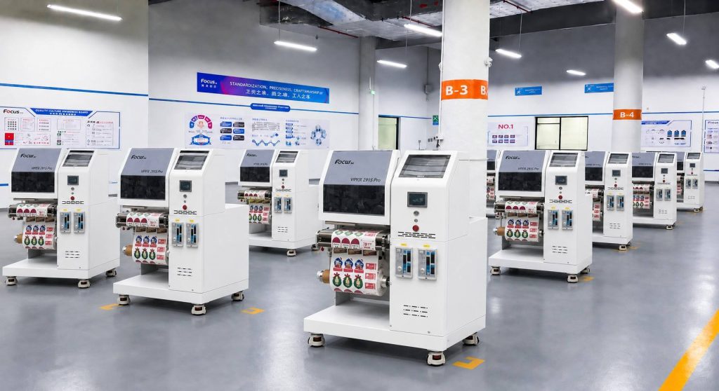single pass label printing machine production line