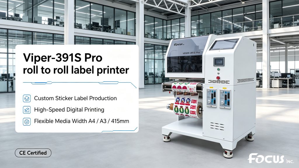 vier 391s pro label single pass inkjet printingmachine