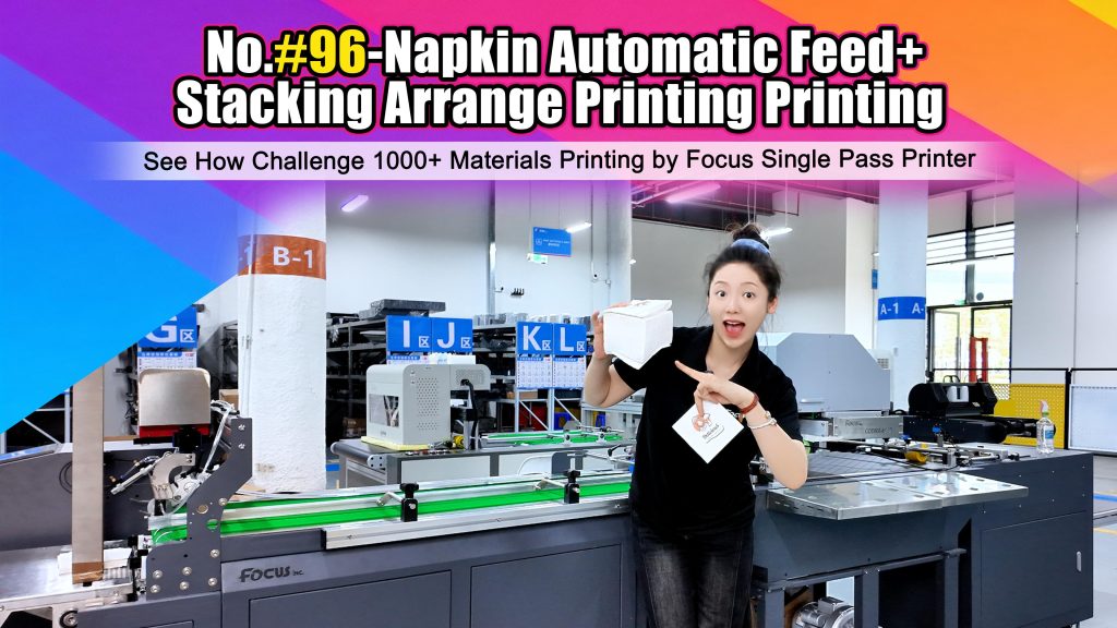 auto feeding digital printing on demand counting stack collections printing machine lines for hotel napkin customization personalized painting business service